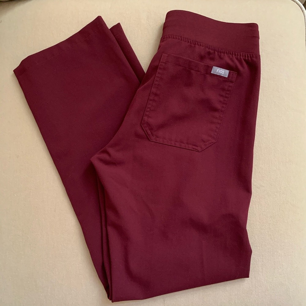 Pants - only Figs XS Burgundy Scrubs